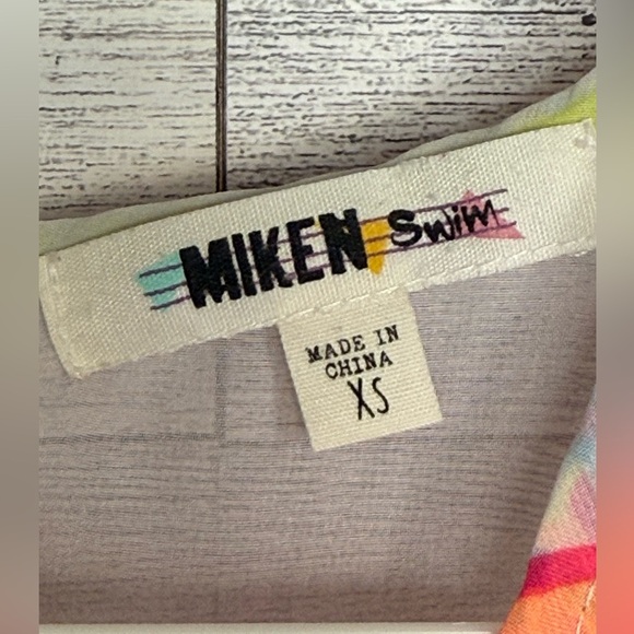 Miken Swimsuit CoverUp with Neon colors - Picture 3 of 7